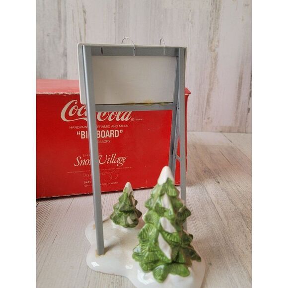 Dept 56 54810 Coca Cola Billboard Snow Village accessory Xmas - Picture 6 of 9
